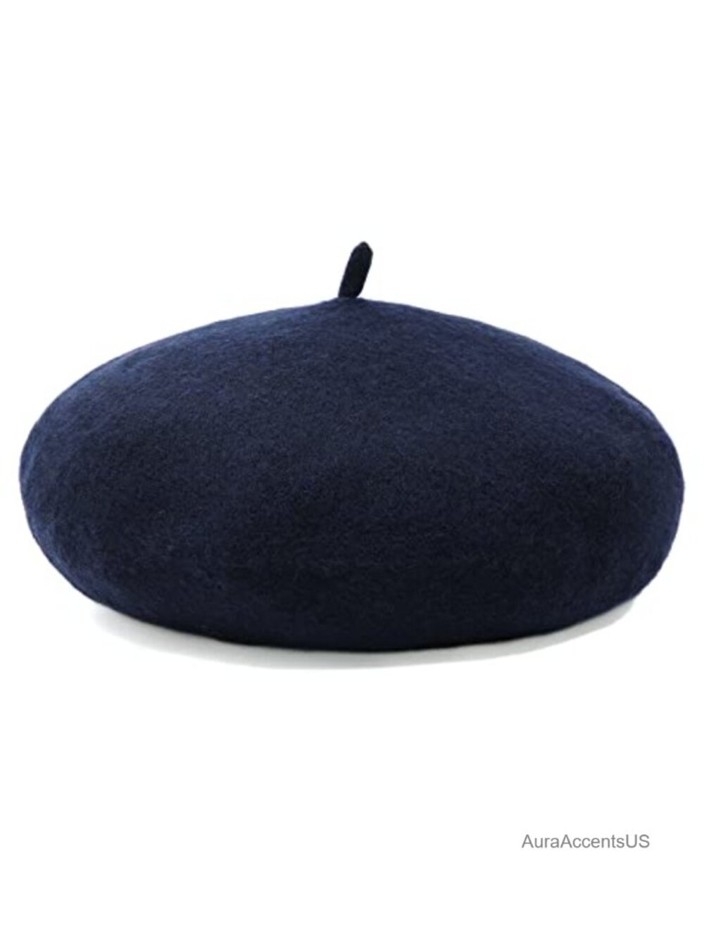 Women French Wool Blend Beret Hat Solid Classic Winter Beanie